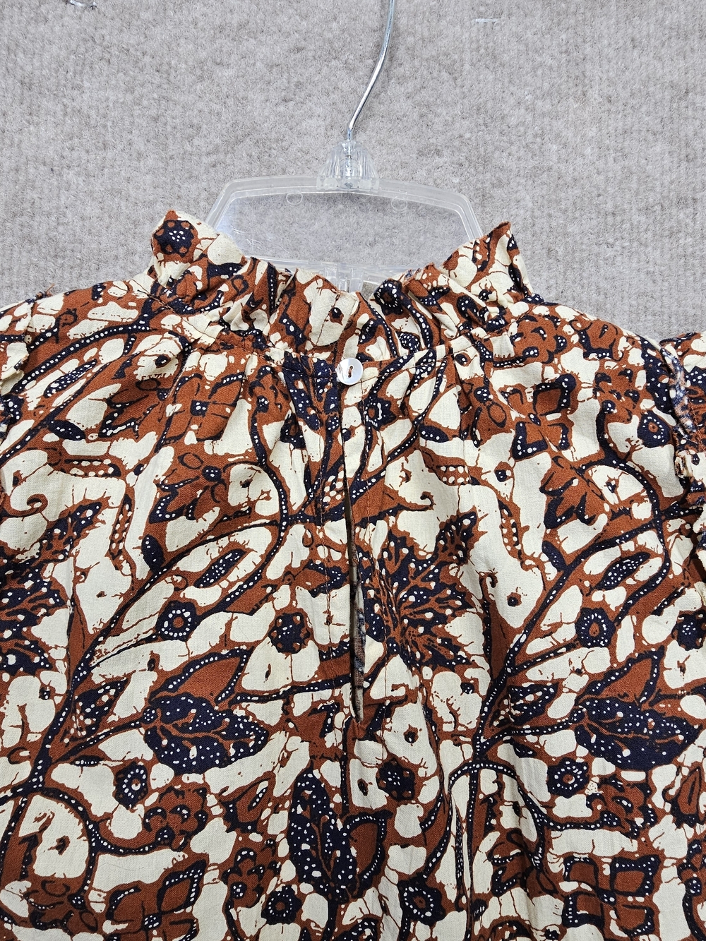 House of Harlow 1960 XS NWT Boho Mini Dress Cotton Ruffle Mock Neck Fall - Picture 13 of 16